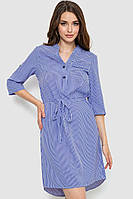 Женское платье в полоску сезон лето-демисезон цвет сине-белый размер S FG_01672