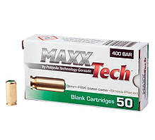 Патрон холостий пістолетний MaxxPower PAK 9 мм. 400 бар (50 шт/уп)