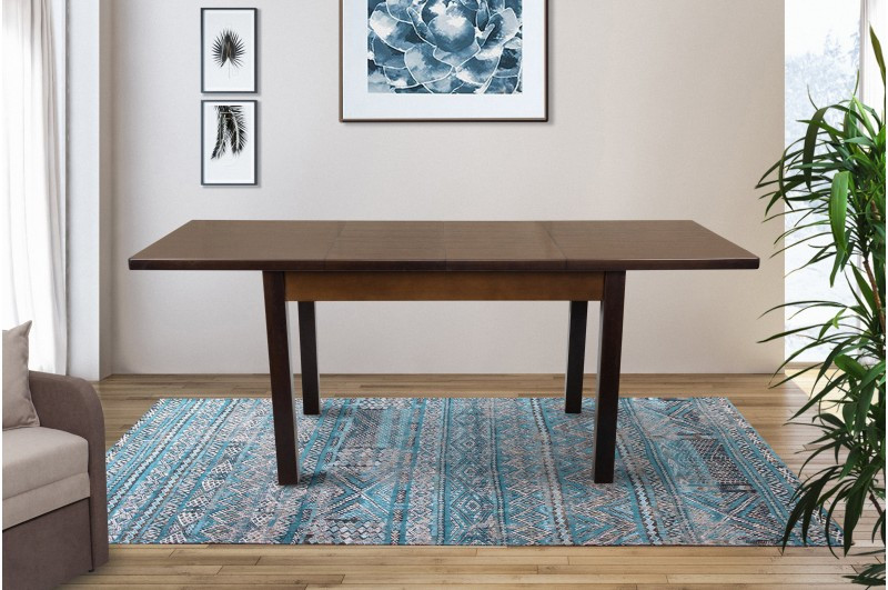 Стіл білий розкладний   Бронкс  Мікс Меблі, колір  темний горіх