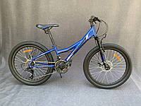 Горный подростковый велосипед Viper Navigator 24" FR/D рама 12 синий