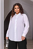 Рубашка женская классическая софт большие размеры РЫ-4950
