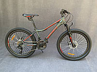 Подростковый горный велосипед Viper Forest 24 D рама 12,5" серо-красный