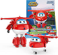 Самолет-трансформер Джетт Супер крылья 12 см Super Wings Transforming Jett 710210 оригинал