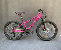 Подростковый горный велосипед Viper Forest 24 D рама 12,5" розовый