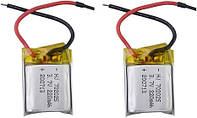 Аккумуляторы литий-полимерные для радиоуправляемого дрона SYMA HJ 702025, 3.7V 220mAh 2 штуки
