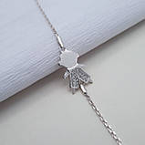 Срібний браслет з фіанітами Хлопчик, фото 3