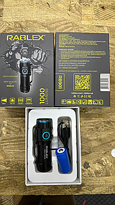 Ліхтар акумуляторний із зарядкою від USB Кишеньковий ліхтарик LED 1000 lumen Rablex