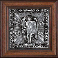Икона "Архистратиг Михаил" из серебра с чернением