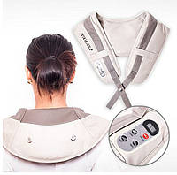 Шийний масажер ZET-756, вібромасажер, роликовий масажер для шиї та спини з прогріванням MIVAX