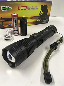 Ліхтарик на акумуляторі Потужний ліхтарик на акумуляторі Тактичний ліхтар світлодіод Ліхтарик Police
