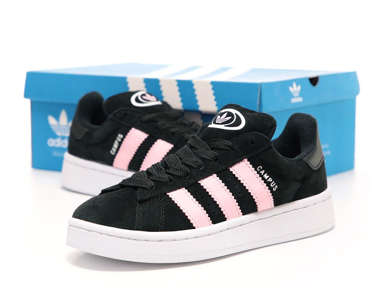 Жіночі чорні Кросівки Adidas Campus