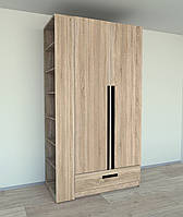 Шкаф для вещей Tobi Sho Элин-2 Люкс, 2200х1200х600 мм цвет Дуб Сонома