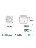 Розумна wi-fi розетка 16A Tuya, Smart Life з енергометром, вай фай таймер, фото 4
