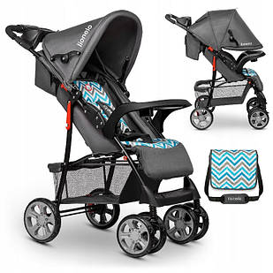 Прогулянковий візок Lionelo Emma Plus Blue Scandi