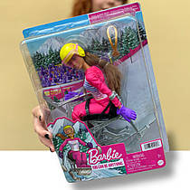 УЦІНКА (Прим'ята коробка) Лялька-брюнетка Барбі Пара Гірськолижник Barbie Winter Sports HCN33