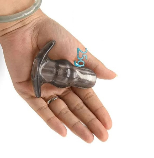 Анальна пробка з отвором для змащення S, фото 1