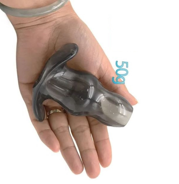 Анальна пробка з отвором для змащення M, фото 1