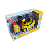 Дитяча іграшка спецтехніка навантажувач вилковий Автокара навантажувач інерційний кара Світло Звук, фото 3