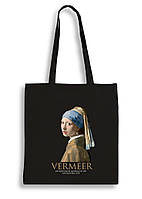 Екошопер BookOpt BK4074 VERMEER quot;Дівчина з перловою сережкоюquot; чорний  HS BK4074 SP