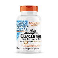 Натуральная добавка Doctor's Best Curcumin C3 Complex 500 mg, 120 капсул CN7060 SP