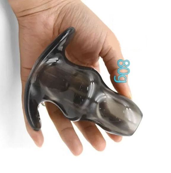 Анальна пробка з отвором для змащення L, фото 1