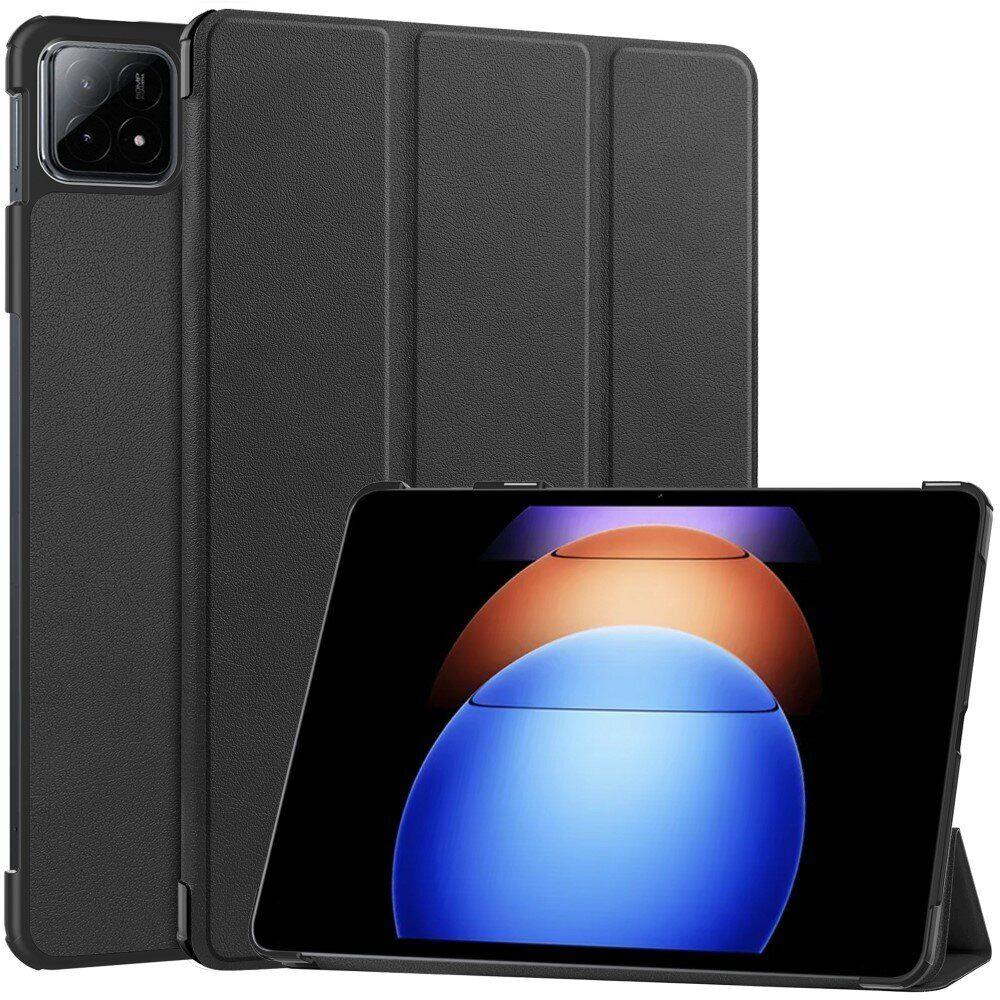Чохол книжка Crazy Horse на Xiaomi Pad 6S Pro (12.4") / чорний