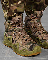 Тактические военные ботинки мультикам, берцы мультикам, тактическая обувь для ЗСУ мультикам