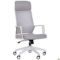 Офисное кресло Twist белый-каркас серое-сидение ткань