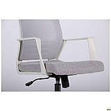 Офисное кресло Twist белый-каркас серое-сидение ткань, фото 8