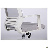 Офисное кресло Twist белый-каркас серое-сидение ткань, фото 9