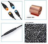 Роз'єм тонкий папа-мама 5 пін 1 метр, фото 5