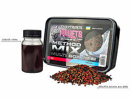 Пелетс Carptronik Multi BOX Метод Мікс + Ліквід (Рибний мікс)