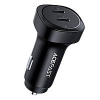 Автомобільний зарядний пристрій ACEFAST B2 72W dual USB-C metal car charger inc