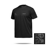 Футболка Basic Military T-Shirt. Avdiivka. Топографічна карта. Cotton, чорний. Розмір S
