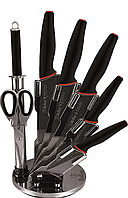 Набір ножів з нержавіючої сталі Bollire 8 предметів, кухонні ножі з підставкою MIVAX