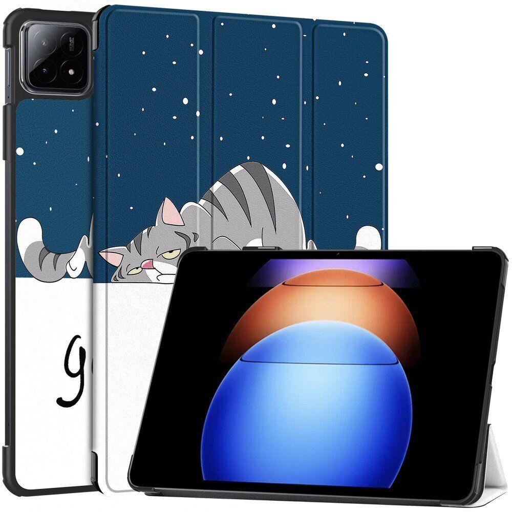 Чохол книжка Crazy Horse на Xiaomi Pad 6S Pro (12.4") / good night