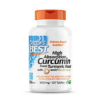 Натуральная добавка Doctor's Best Curcumin C3 Complex 1000 mg, 120 таблеток CN7059 SP