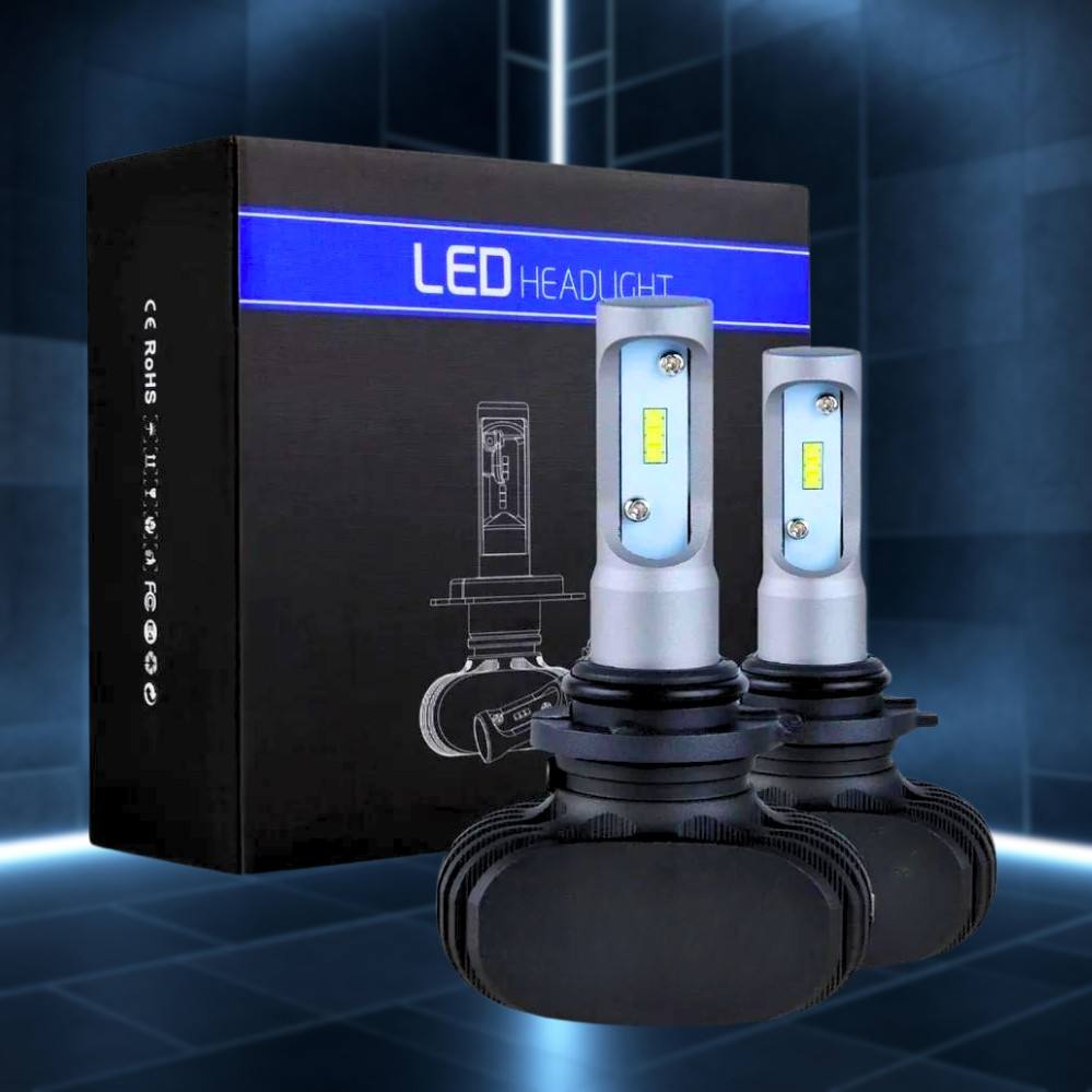 Автомобільні світлодіодні LED лампи для фар S1 H7 на радіаторі Комплект автоламп 2 шт