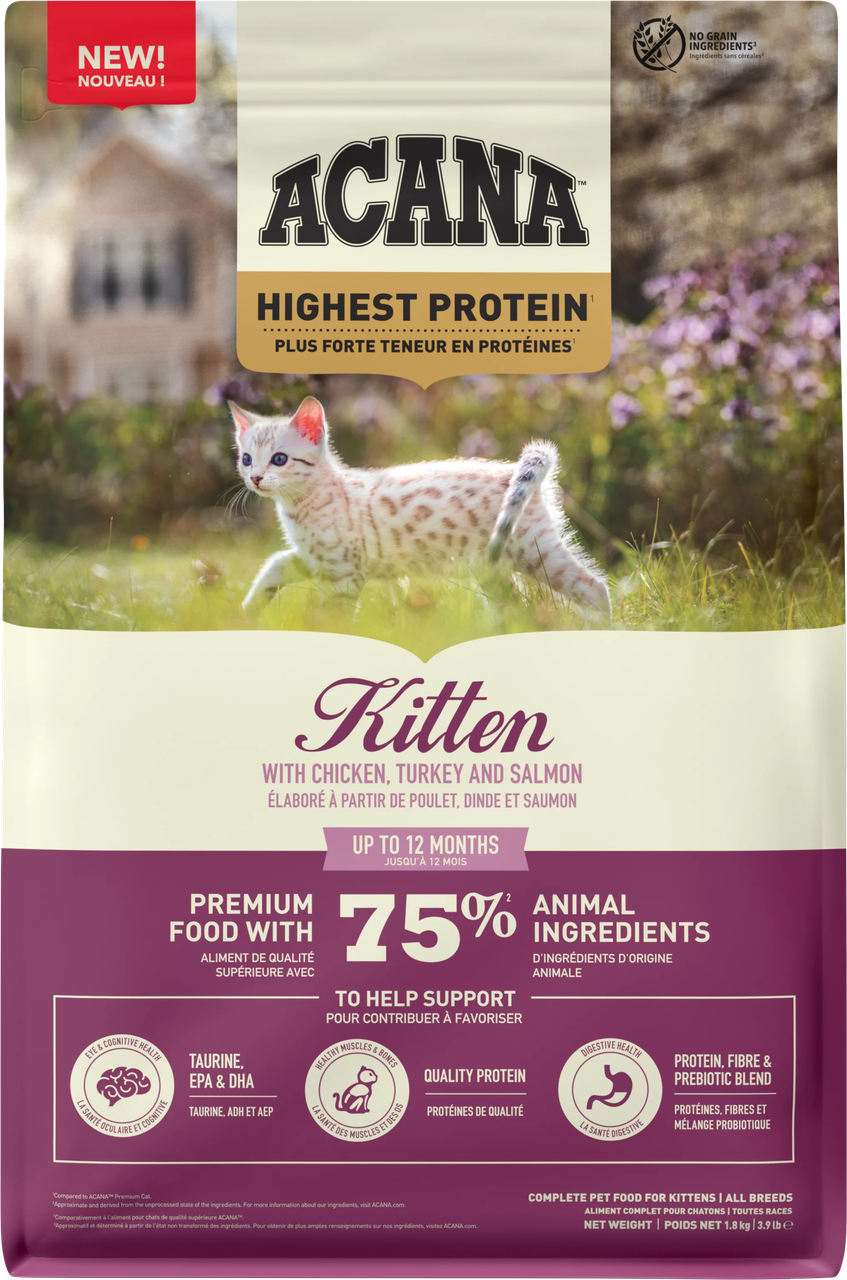 Сухий корм для кошенят Acana HIGHEST PROTEIN KITTEN Recipe - 1.8 кг