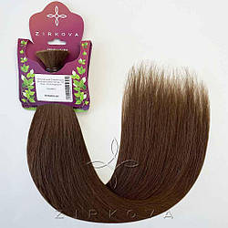 Натуральне Слов'янське Волосся в Зрізі 50 см 100 грам, Шоколад №05