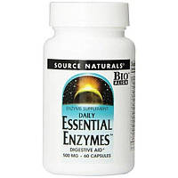 Source Naturals Daily Essential Enzymes 500 mg 60 капсул DS