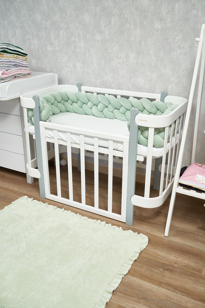 Бампер — косичка Twins 4-х пасова 240 см м'ятний