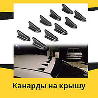 Канарды на крышу дефлекторы Mitsubishi Pajero Mini плавники для авто Акульи плавники спойлер