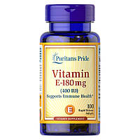 Витамины и минералы Puritan's Pride Vitamin E 400 IU (180 mg), 100 капсул DS