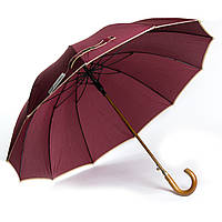 Женский зонт-трость Susino бордовый