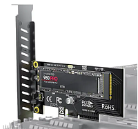 Переходник JEYI M.2 NVME на PCIe 4.0 3.0 SSD, карта расширения PCIe 4.0 X4 X8 X16 64 Гбит/с PCI-E GEN4 GEN3