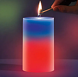 Комплект свічок 3 штуки з воску з підсвічуванням candled madic 7 color, фото 3