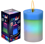 Комплект свічок 3 штуки з воску з підсвічуванням candled madic 7 color, фото 4