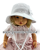 Оптом детские панамки 46, 48, 50, 52, 54 размер муслин детская головные уборы детские опт (ОП295)