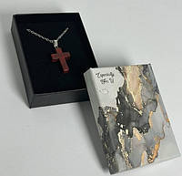 Подвеска Крест из камня в подарочной упаковке